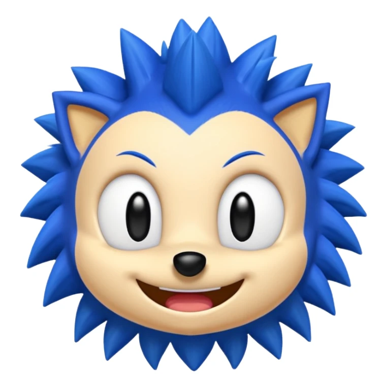 If your trying to make a sonic emoji make him look better. sticker