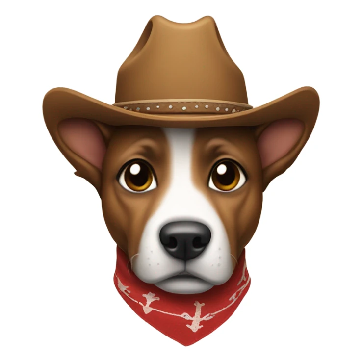 Dog dog dog dog cowboy sticker