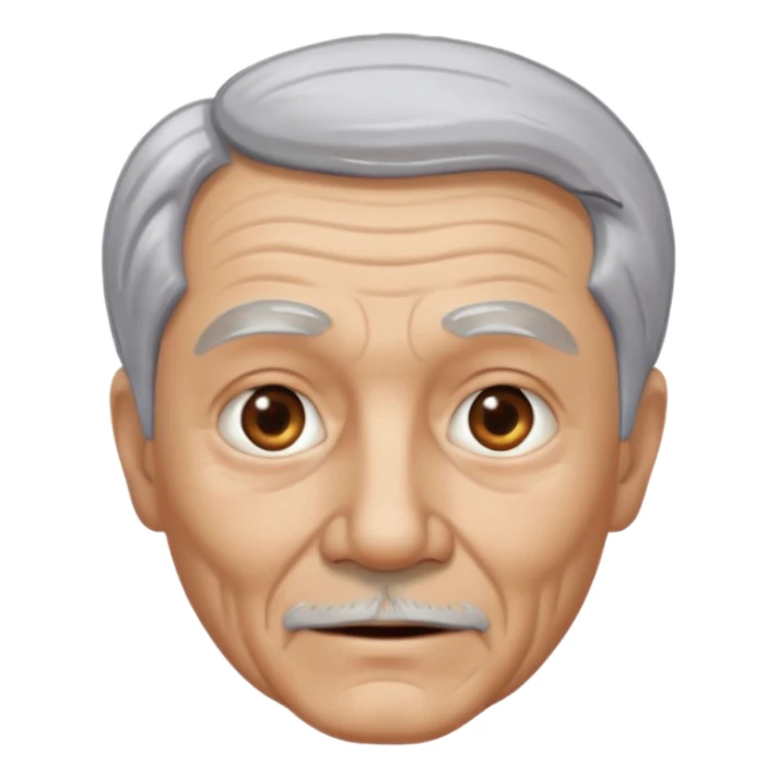 metal painted grandpa sticker