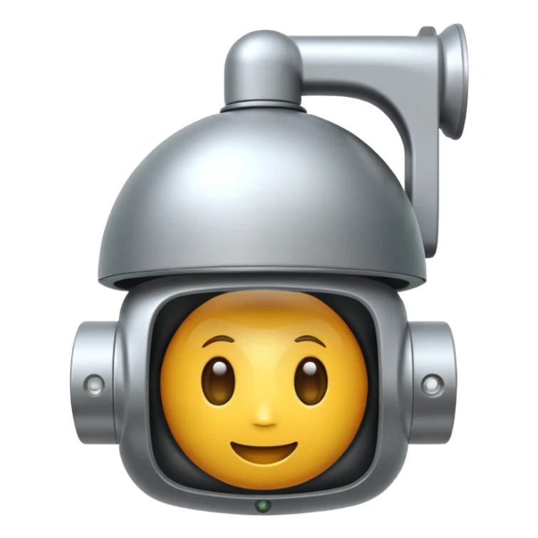 PTZ dome camera apple emoji style sticker