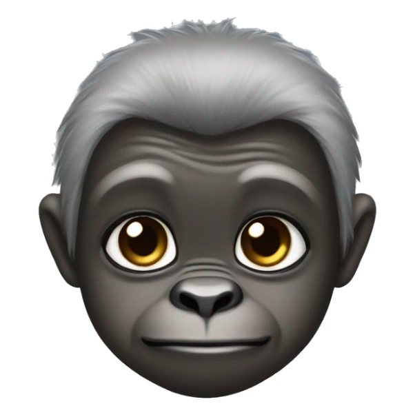 cute baby gorilla zibry style sticker