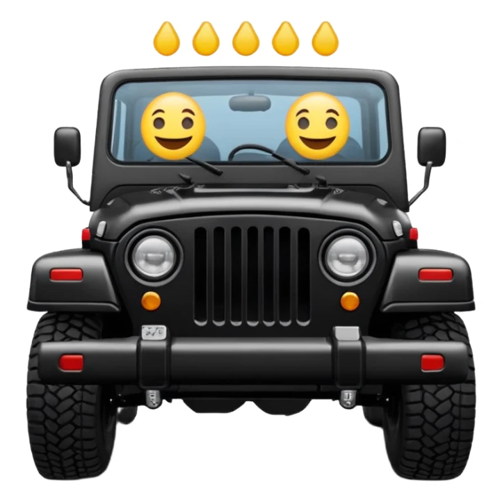 Mahindra thar black color emoji sticker