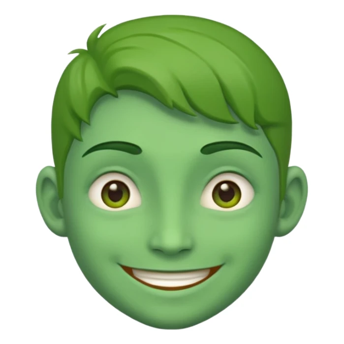 I said green skin not afro sticker