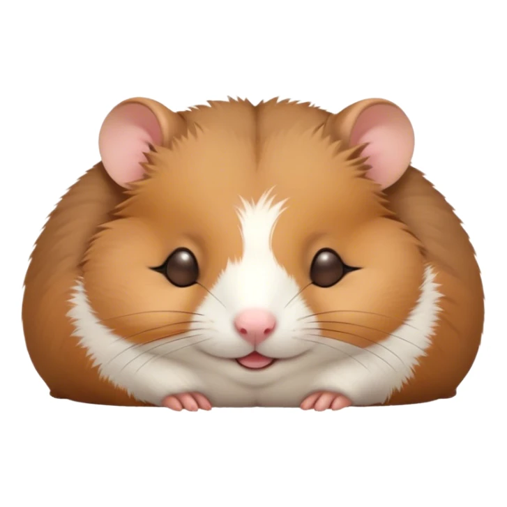 Meme-Worthy Cute Sleeping Brown Hamster Portrait Emoji, Head resting peacefully with a contented smile, showcasing a delightfully compact build and a luxuriously soft rich brown fur, eyes shut in a serene nap, Simplified yet hilariously adorable features, highly detailed, glowing with a soft, drowsy light, high shine, relaxed and utterly lovable, stylized with an air of playful laziness, bright and heartwarming, soft glowing outline, capturing the essence of a comically sleepy hamster, so meme-worthy it feels like it could instantly become the next viral sensation of adorable slumber! sticker