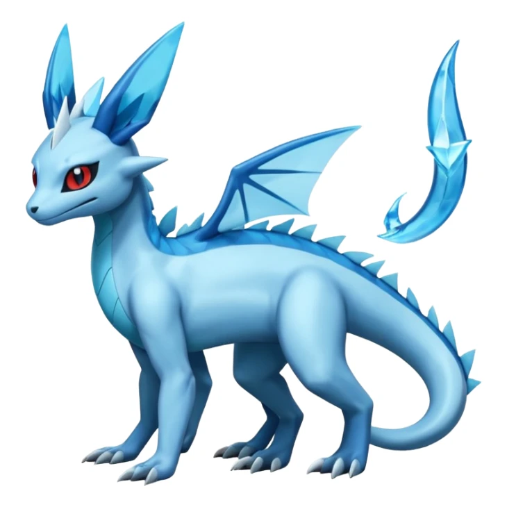 Salandit-Glaceon-Salamence-hybrid-fusion (full body) sticker