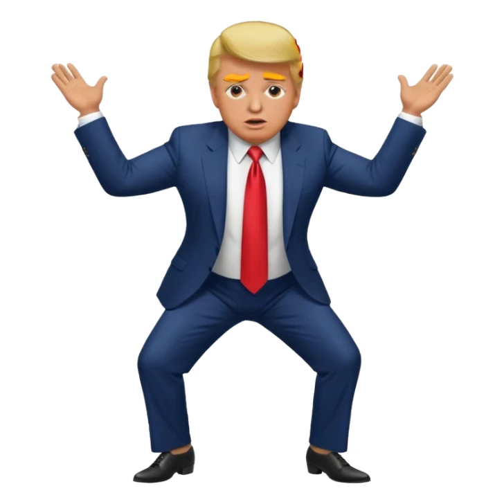Donald Trump twerking  sticker