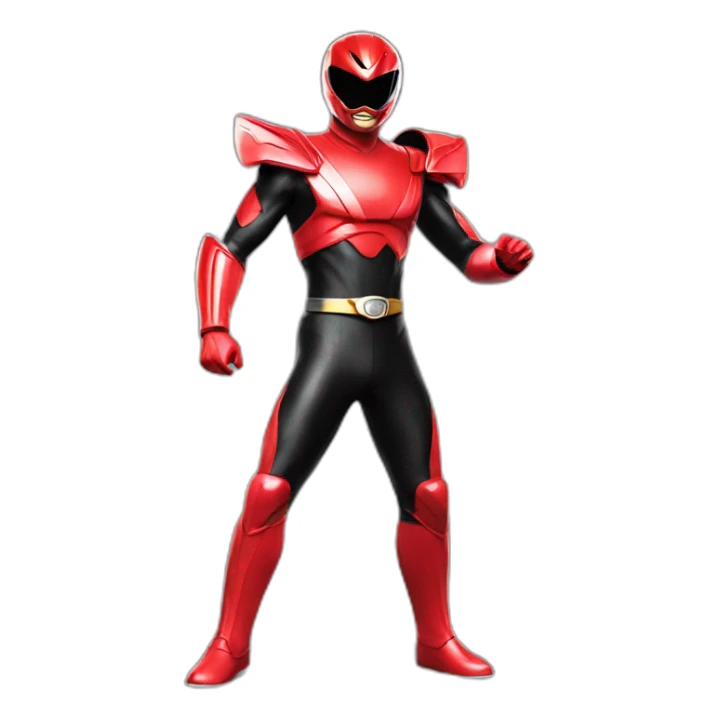 power ranger red like spy sticker