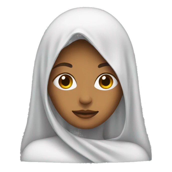 Women with a Christian veil  sticker