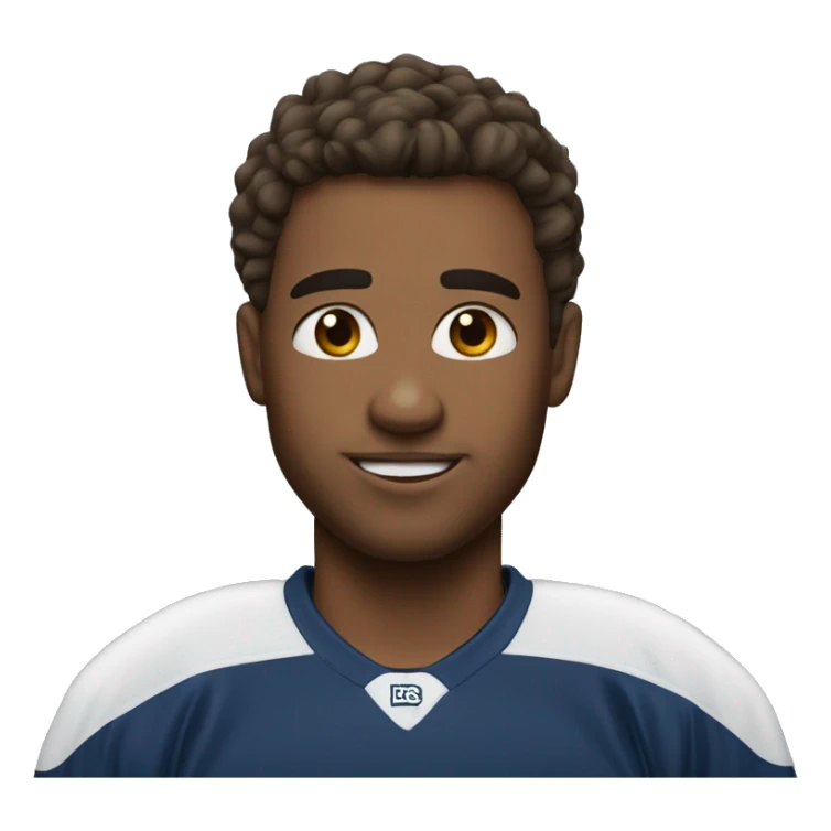 Hockey player with heart eyes  sticker