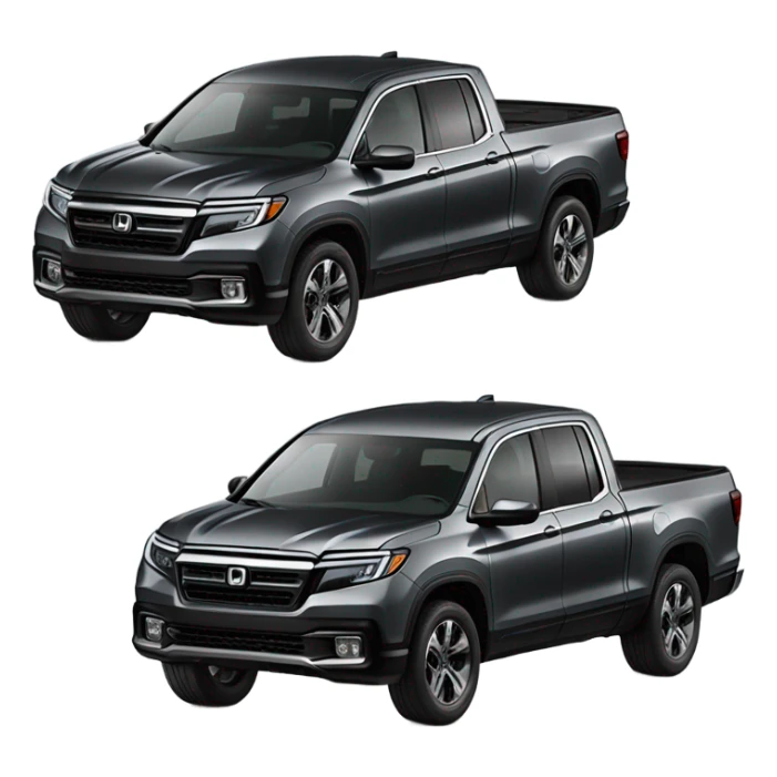 Black Honda ridge-line truck sticker