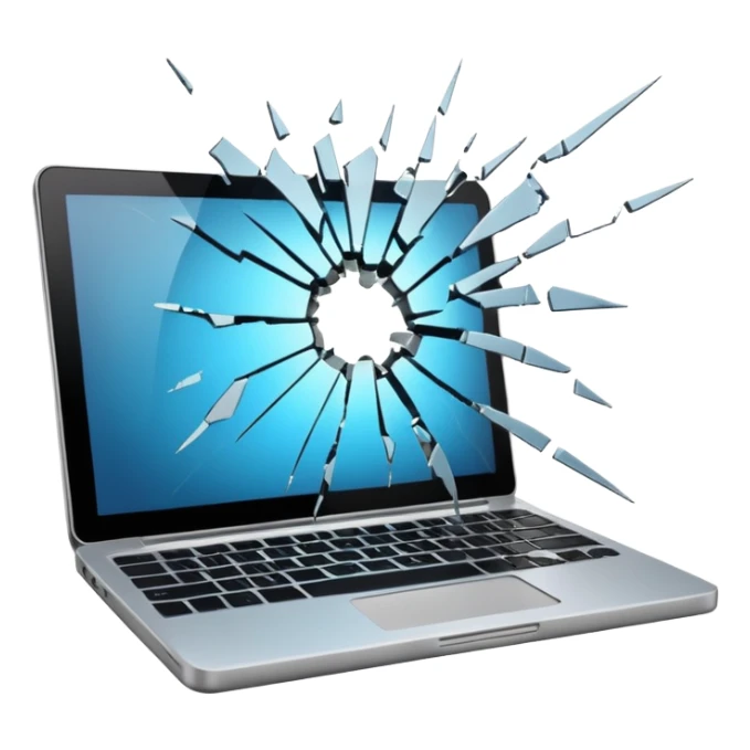 Throw laptop out of building sticker