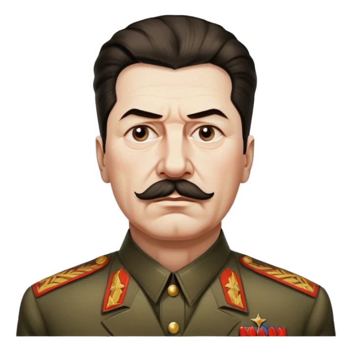 respectful, historical representation of the death of Stalin, no graphic violence sticker