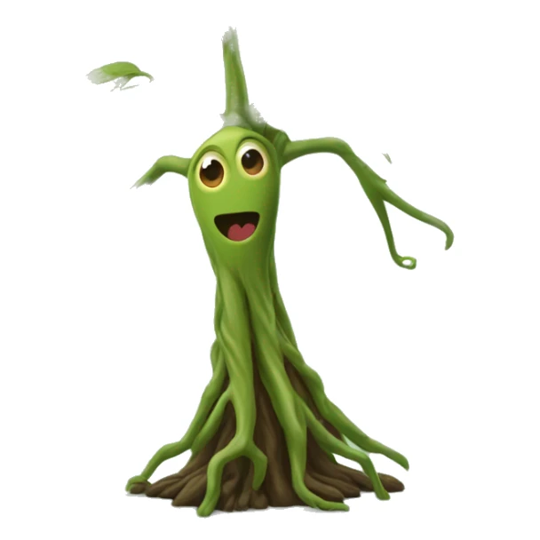 bowtruckle: Small, tree-guardian creatures resembling sticks with eyes, known for their attachment to particular trees and wood. sticker