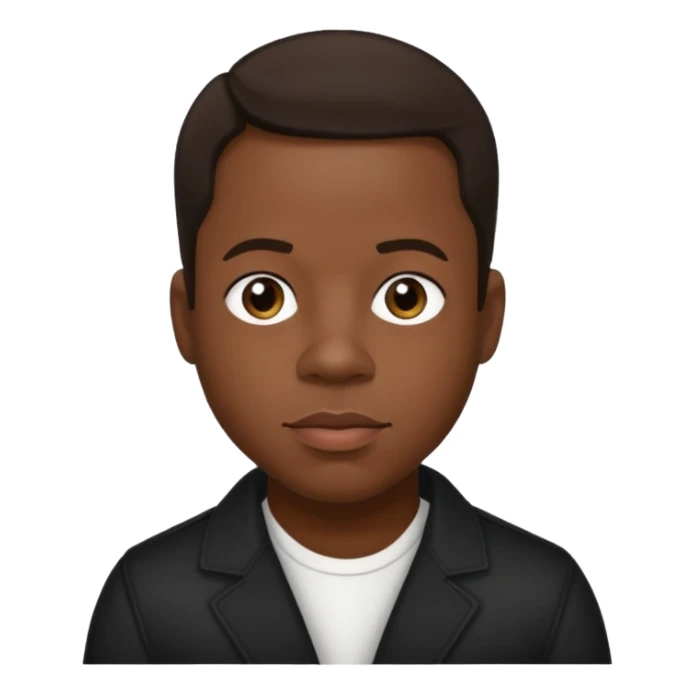 Michael Bivins with dark brown hair  sticker