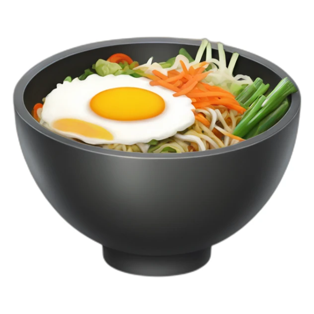 bowl of vegetable bibimbap sticker