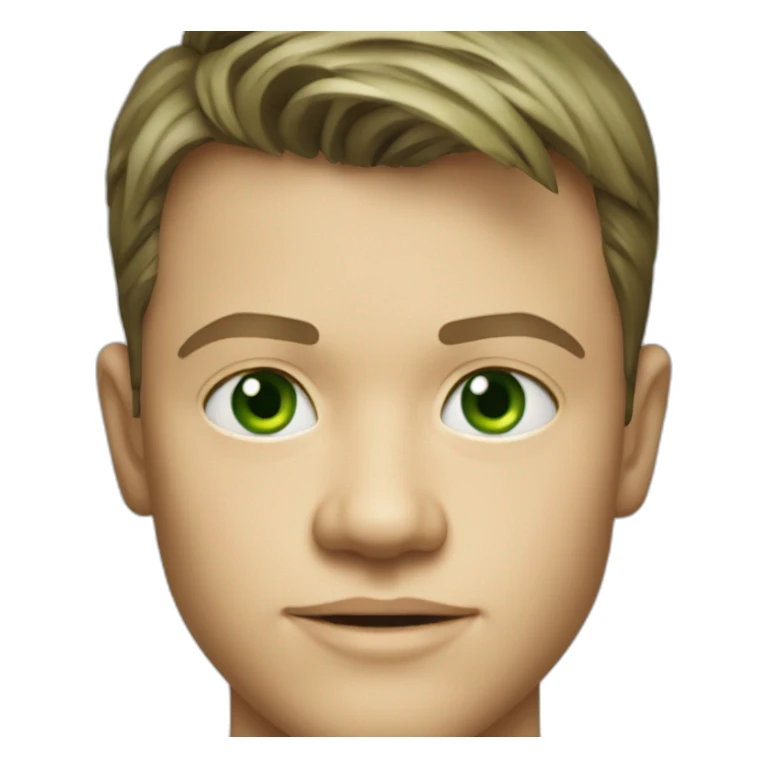 Young matt damon green eyes sticker