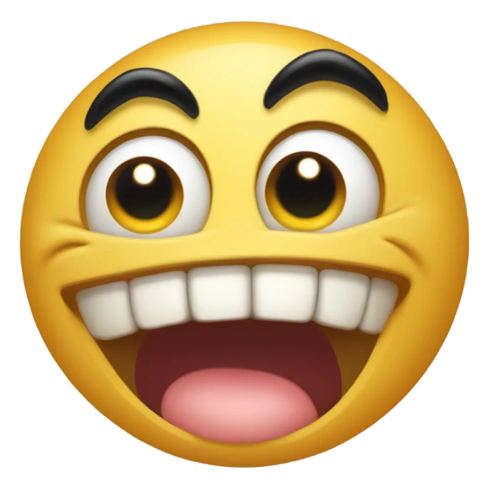 freaky emoji with tongue out drooling  sticker