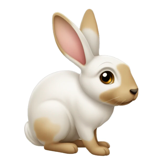 Ein Kaninchen das die Zunge rausstreckt sticker