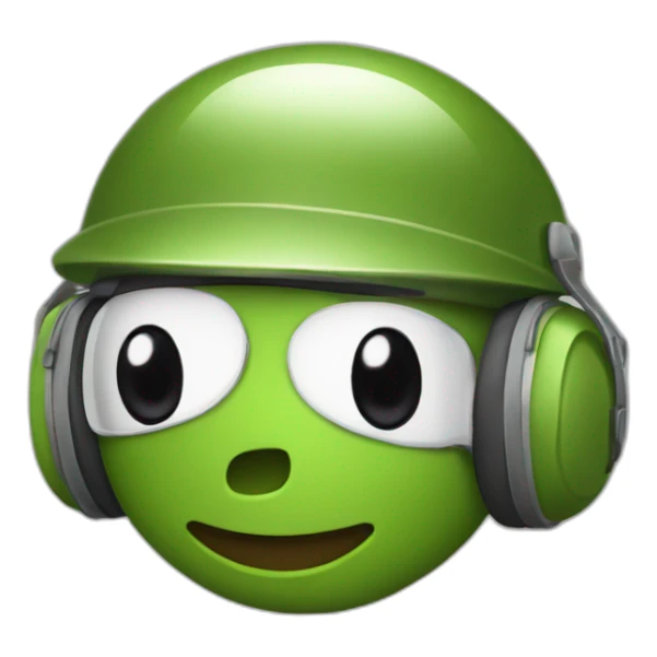 rana con cascos feliz sticker