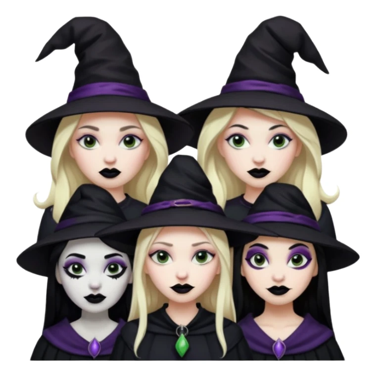 4 MUJERES BRUJAS SUSPIRAN sticker