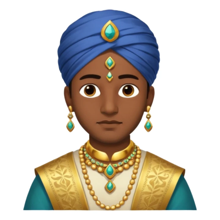 1600's Indian male sticker