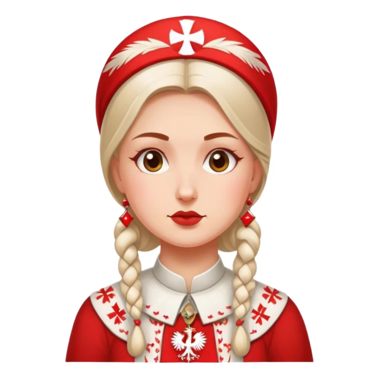 polish patriot woman nationalist sticker
