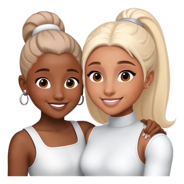 Ariana grande and Cynthia erivo holding space sticker