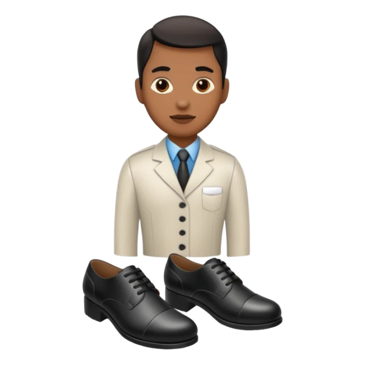 hotel worker shoe sticker