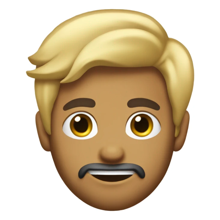 Garçon blond avec les cheveux longs et une barbe de 3 jours sticker