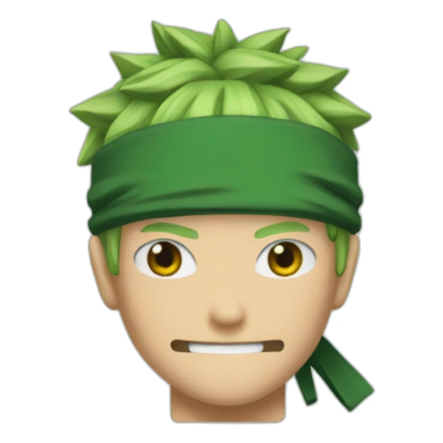Zoro face sticker