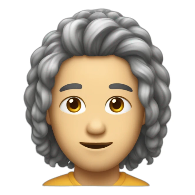 criar uma loirinha de cabelo comprido e liso, usando fone de ouvido sticker