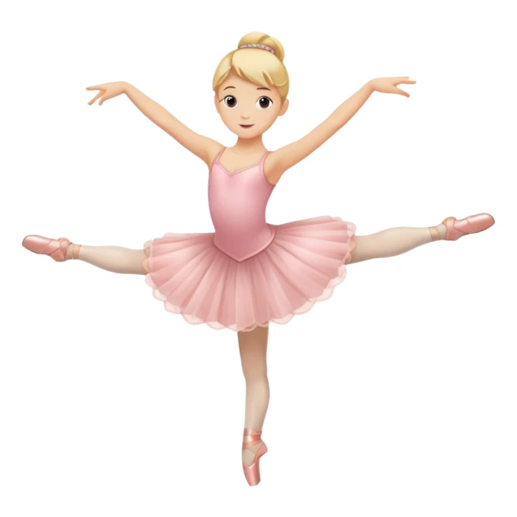 blonde kid-like ballet dancer doing a pirouette sticker