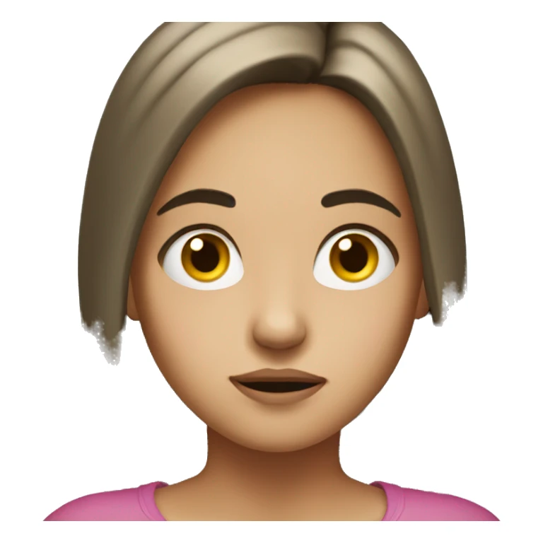 Girl that looks like is doubting something sticker