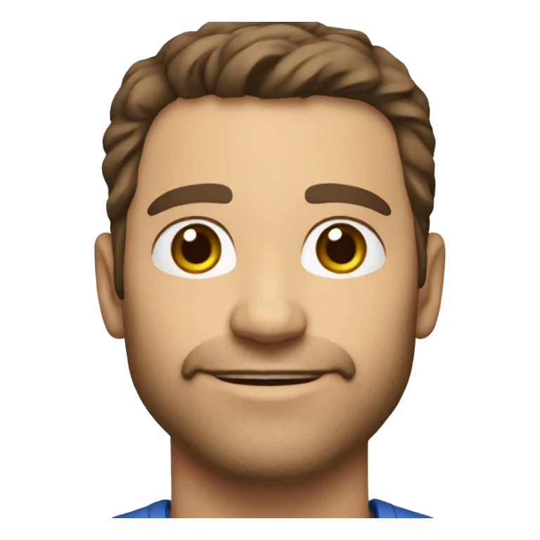 46 year old male with brown hair and light stubble sticker