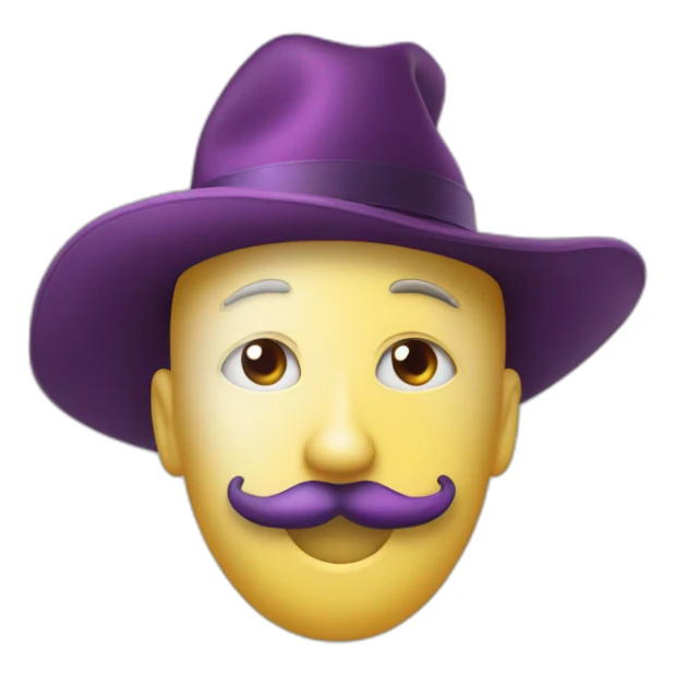 A single plum floating in perfume in a man’s hat sticker