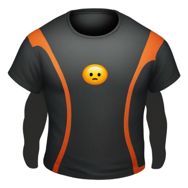 black t shirt that says "registry" in orange sticker