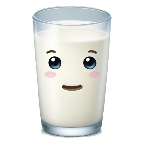 Glass of milk sticker