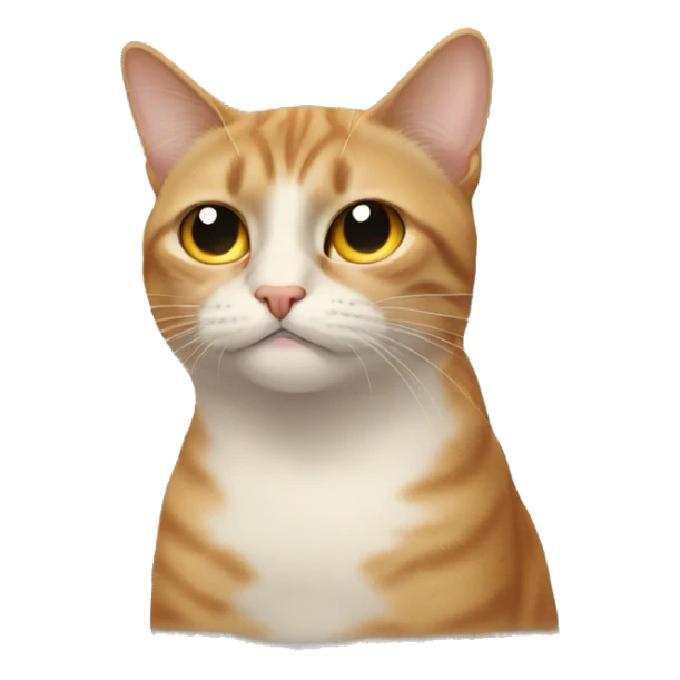 unamused face emoji combined with cat sticker