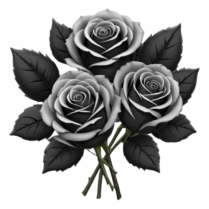 101 букет из черных роз sticker