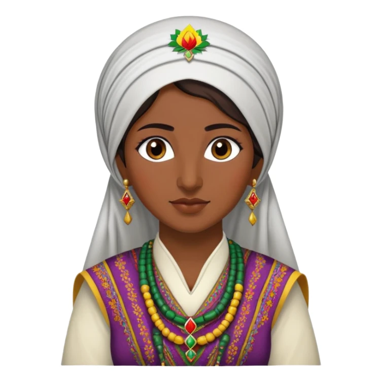 Kurdish woman with traditional clothing sticker