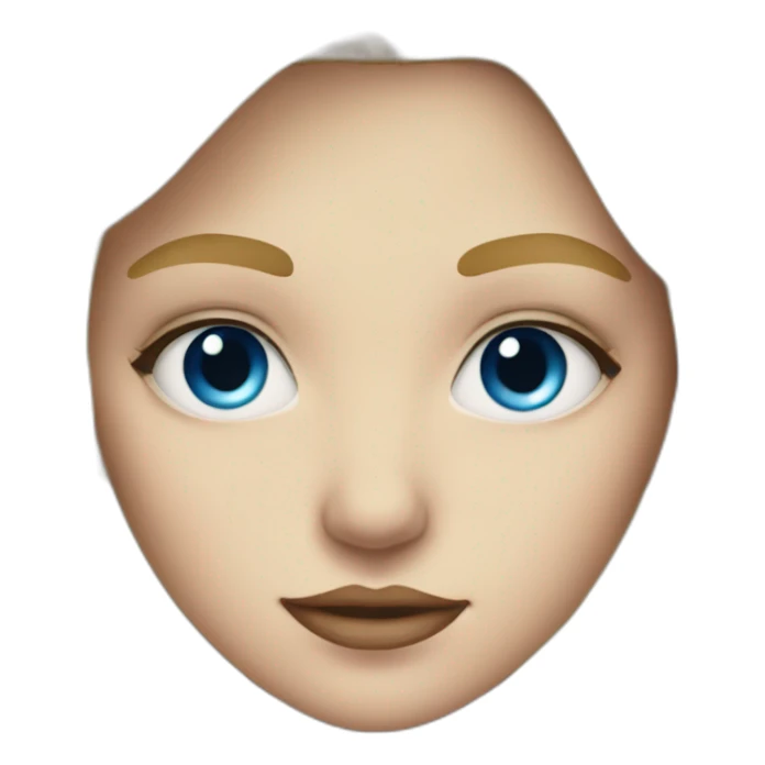 blonde girl with blue eyes and piercing on one eyerbrow sticker