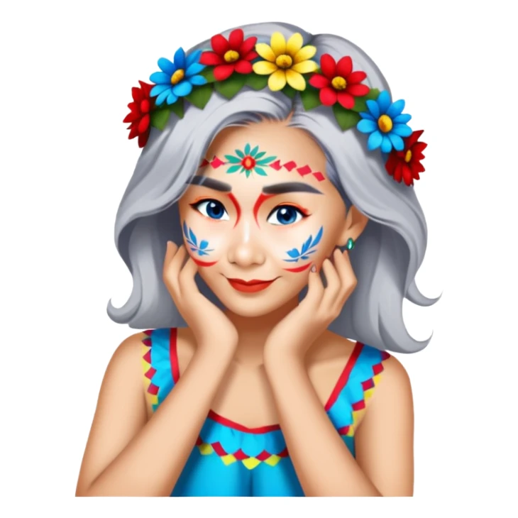 Flower-Crowned Dancer sticker
