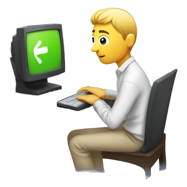 a person watching a video on the computer for 24 hours sticker