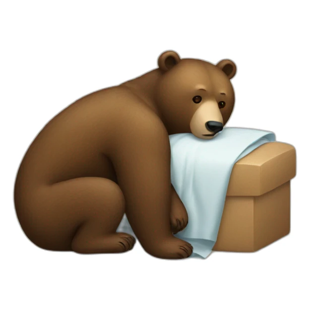 Bear sick sticker