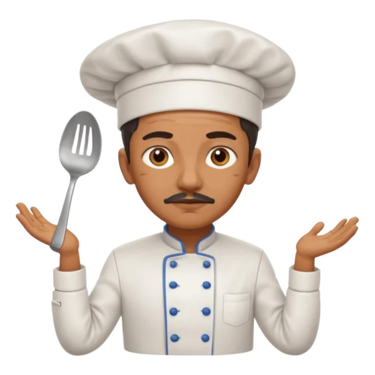 High resolution of   realistic full body chef distorted , no extra hybrid sticker