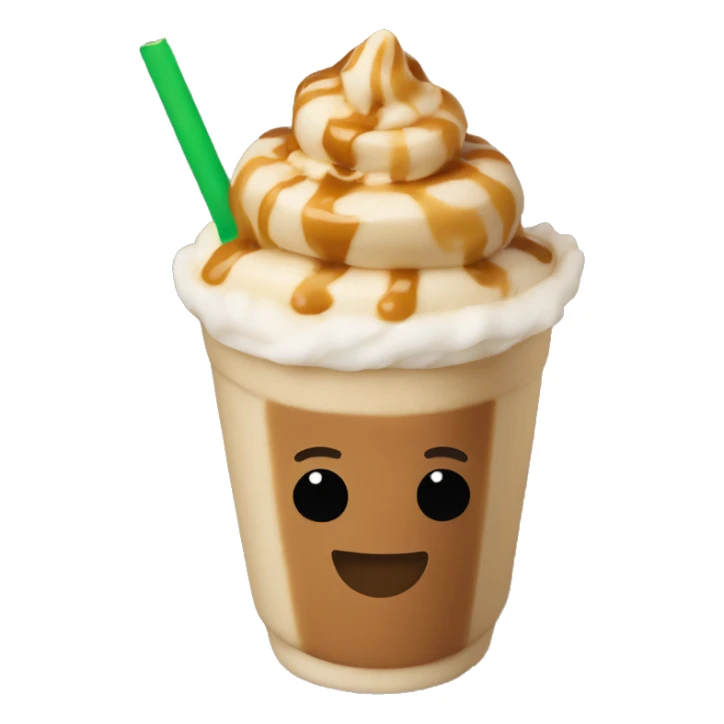 caramel frappuccino sticker