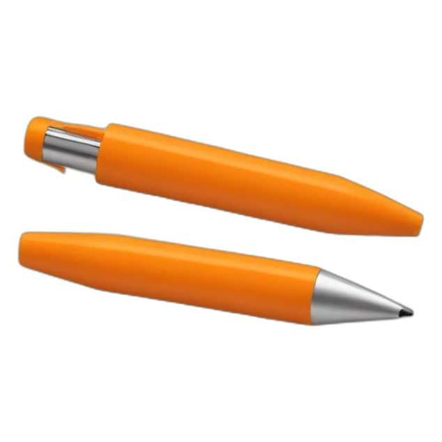 orange pen sticker