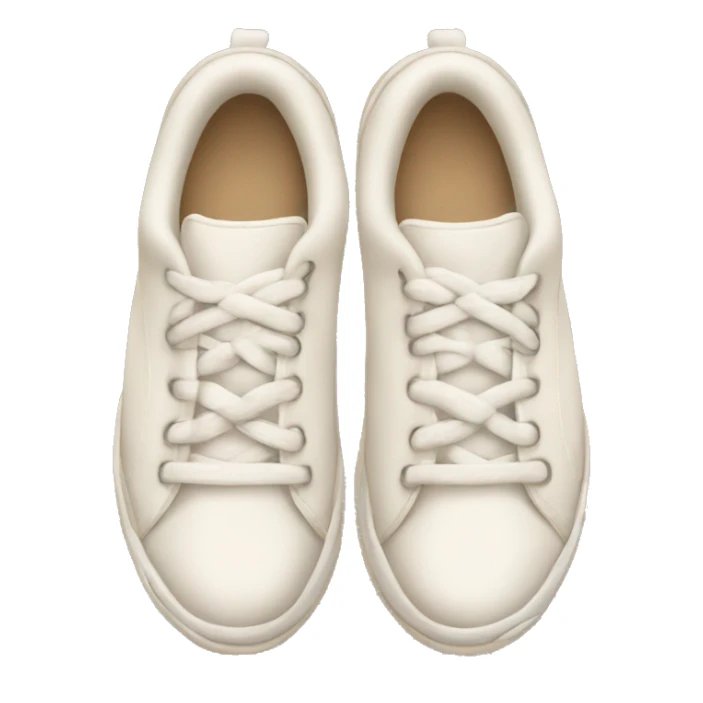 chunky white and beige tennis shoes sticker