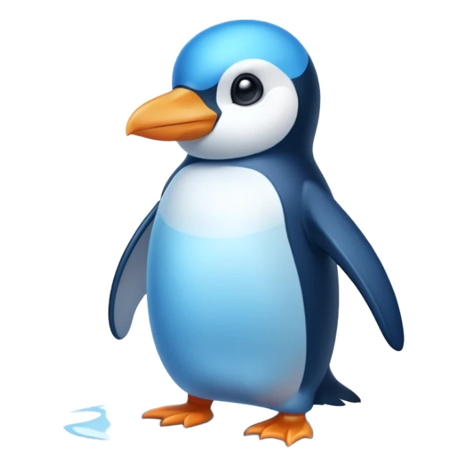 Elemental penguin sticker