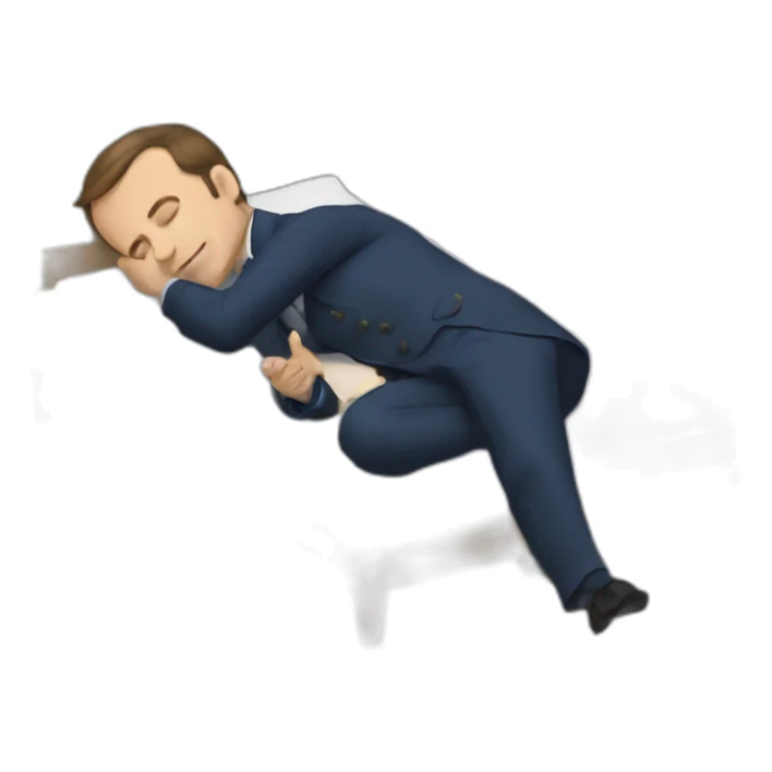 macron sleep sticker